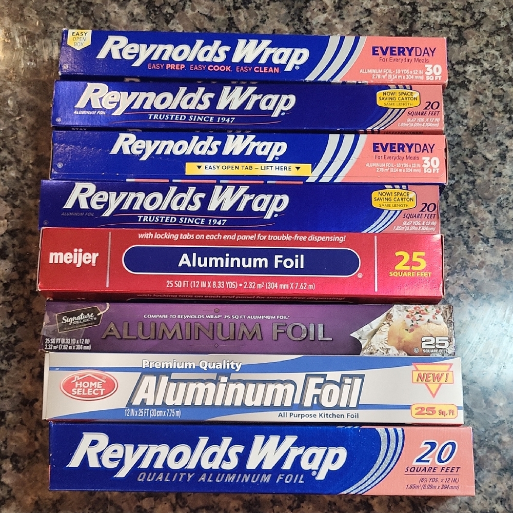 Total of 195 sq feet of Aluminum foil NWT